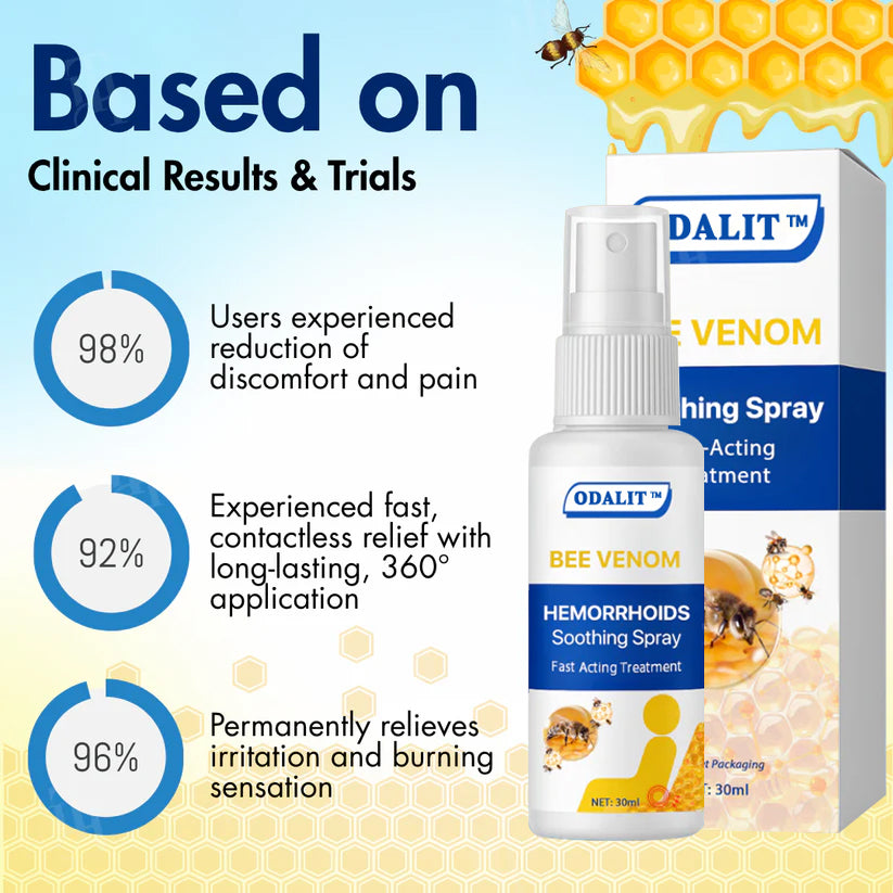🔥Hot Sales - 50% OFF🔥ODALIT™ Bee Venom Hemorrhoids Soothing Spray