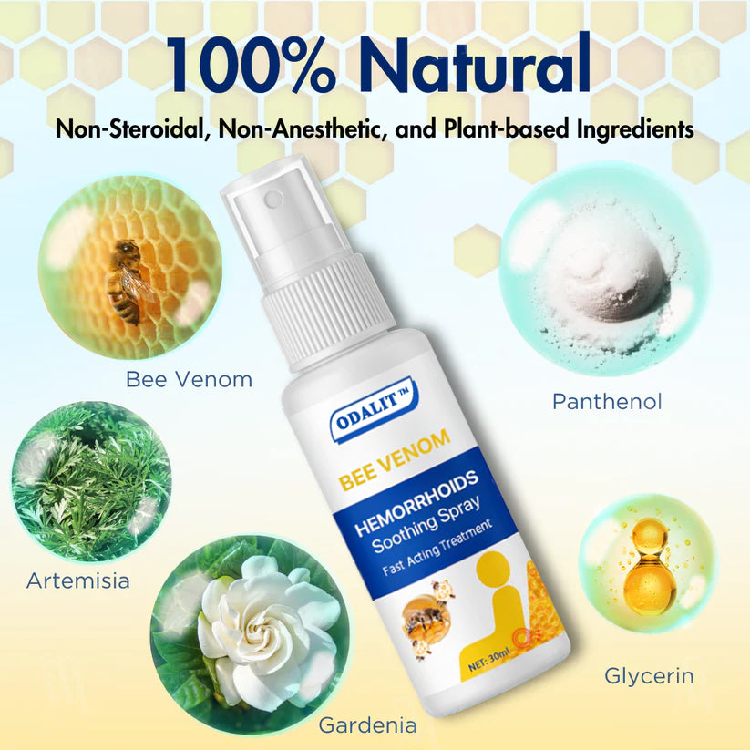 🔥Hot Sales - 50% OFF🔥ODALIT™ Bee Venom Hemorrhoids Soothing Spray
