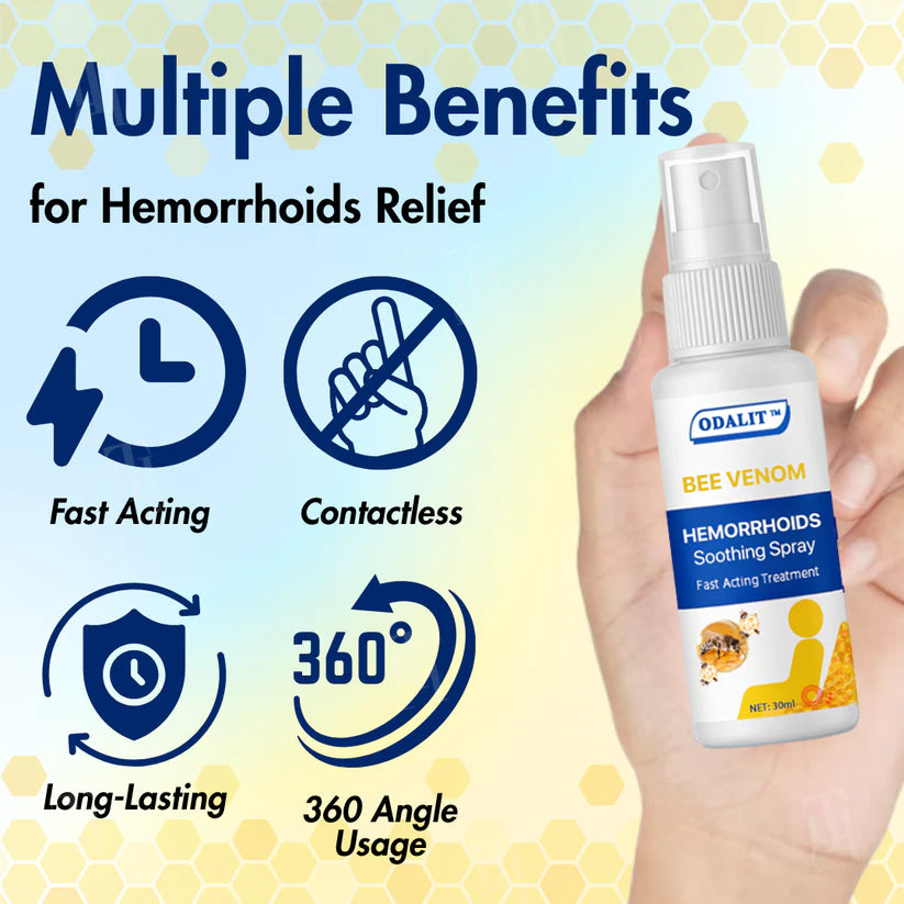 🔥Hot Sales - 50% OFF🔥ODALIT™ Bee Venom Hemorrhoids Soothing Spray