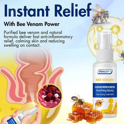 🔥Hot Sales - 50% OFF🔥ODALIT™ Bee Venom Hemorrhoids Soothing Spray